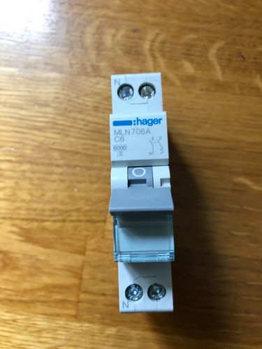 Hager mln706a type - mln706a, 6a