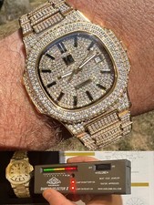 Real 14ct MOISSANITE Mens