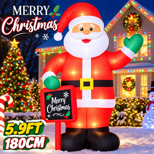 9ft inflatable santa claus - inflatable,