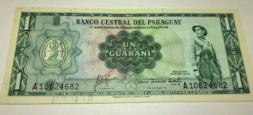 1952 paraguay guarani - paraguay, un