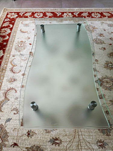 Glass top coffee table 125 - coffee, x