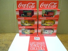 Lledo Die-Cast Coca Cola Die Cast Delivery Vehicles x 6 Unpunched Brand New