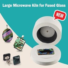 Microwave Kiln For Fused Glass Arts Crafts Sewing Jewelry Manual DIY UK