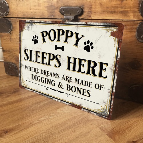 Personalised dog name - dog, sign