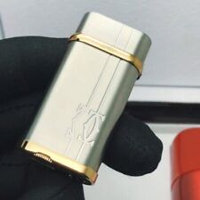 Smoking Lighter Cartier Classic Luxury Lighter Gas Lighter With Stones & Box #H
