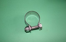 70-7512 D TYPE CHROME EXHAUST CLAMP 1 3/8" TRIUMPH BSA CLASSIC MOTORCYCLE
