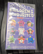 childrens favourites double pack vhs video oswald, barney,pingu,angelina,kipper
