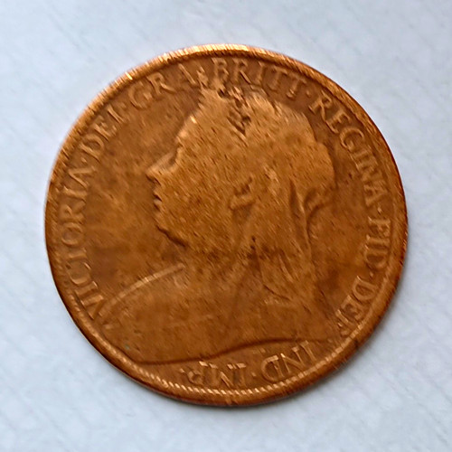 Queen victoria 1896 one penny - queen,