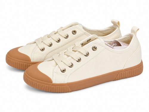 Bnwt cream canvas trainers - bnwt,