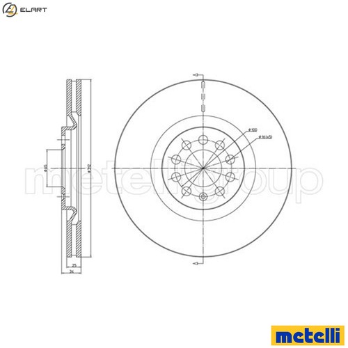 Brake disc 0706c for - 2x, 23-0706c