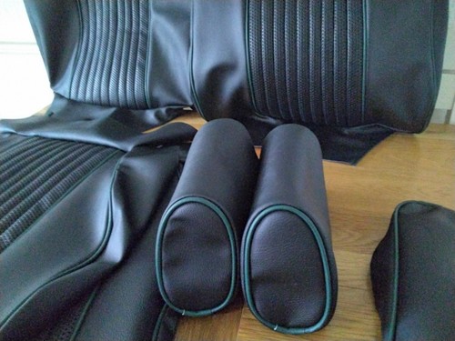 Mgb vinyl seat covers black - mgb,