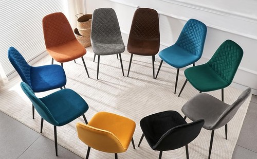 Piece dining chairs velvet - dining,
