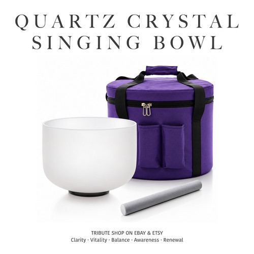 Crystal singing bowl 432hz - bowl,