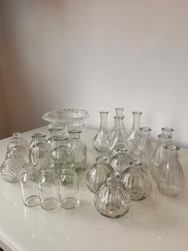 Job lot glass - lot, vases