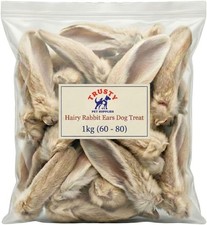 Natural hairy rabbit ears - natural,