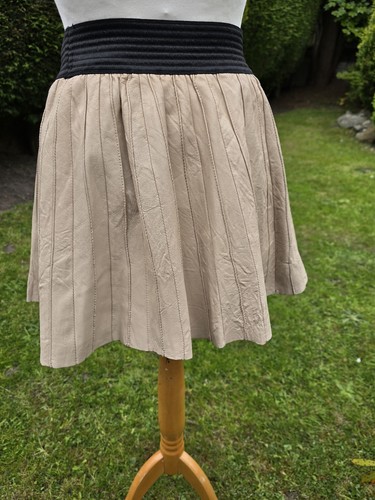 Zara cream pleated 100 - zara, 100%