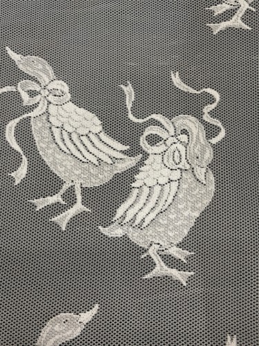 Vintage jacquard lace fabric - lace,