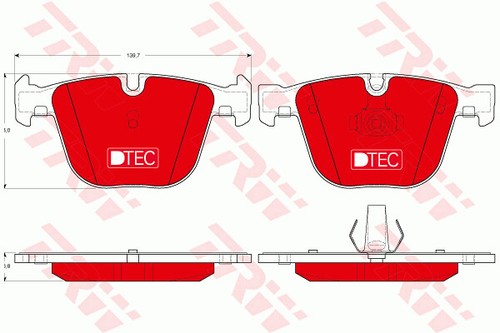 Trw gdb1502dte brake pad - trw,