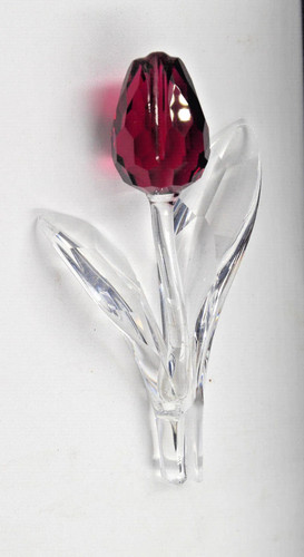 Swarovski crystal red tulip - crystal, tulip"