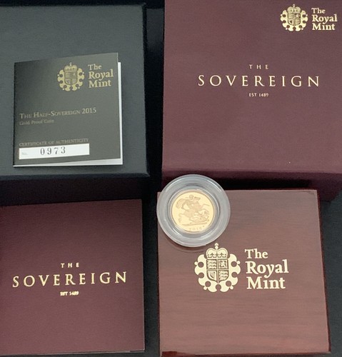 2015 proof half gold - 2015,