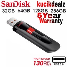 SanDisk Ultra USB 32GB 64GB 128GB 256GB 3.0 Flash Pen Drive Memory Stick Backup