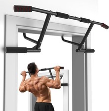  Pull Up Bar for Doorway Heavy Duty Upper Body Fitness Workout Bar black AUCTION