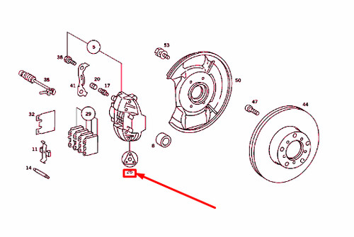 R107 front wheel brake - mb,