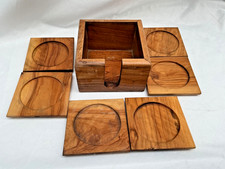 Vintage Wooden Drinks Coasters
