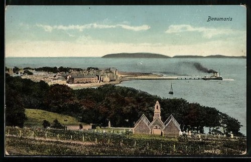Postcard beaumaris panorama - postcard,