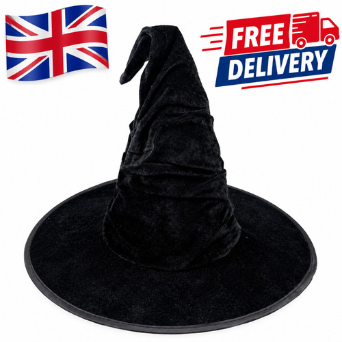 Halloween witch hat black - halloween,