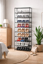 10 Tier Stackable Shoe Rack