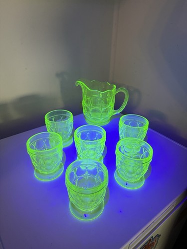 Vintage art deco uranium - , glass
