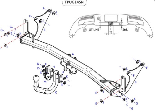 Towtrust swan neck - swan,