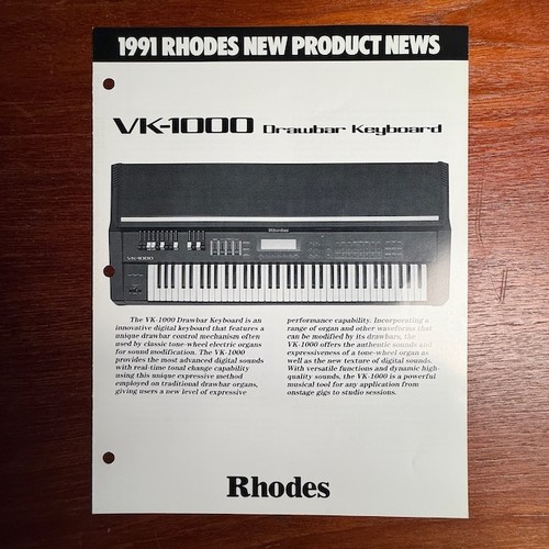 Vintage rhodes 1000 - vintage, vk-1000