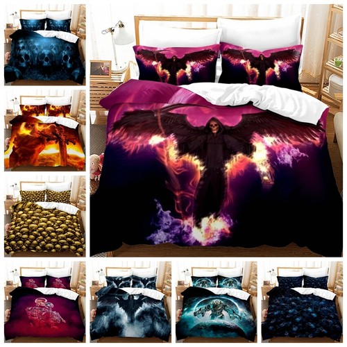 Skeleton skull quilt - skull, duvet