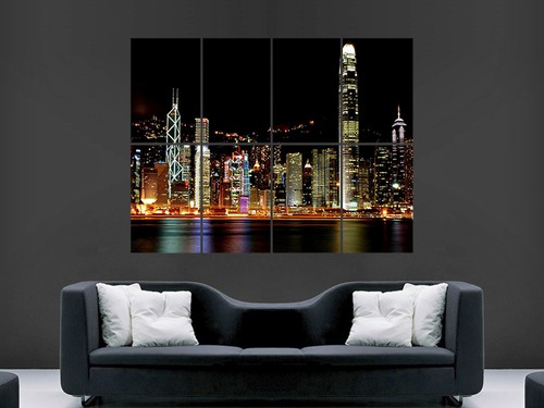 Hong kong poster skyline - kong,