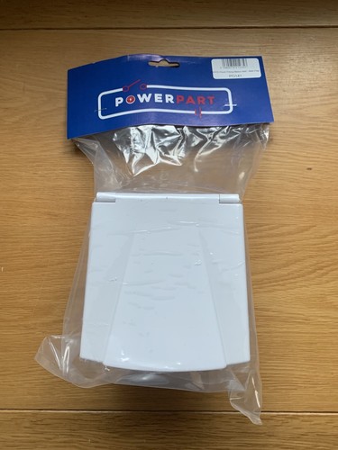 Flush fitting white mains hook - white,