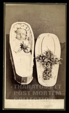 Post Mortem CDV Photo Baby in