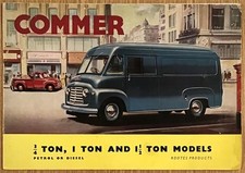COMMER ¾, 1 & 1½ TON MODELS Van & Pick Up Sales Brochure 1960-61 #723/B