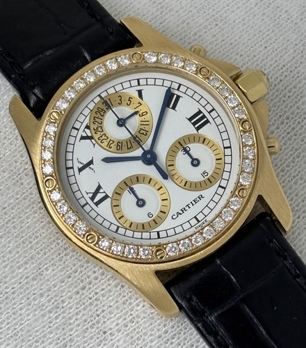 Cartier santos diamond bezel - diamond,