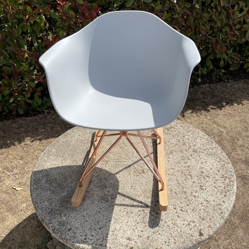 Eames style light grey - grey, rocking