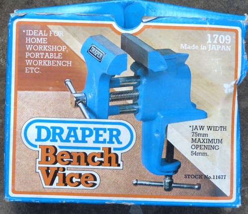 Draper 75mm clamp bench - 75mm, clamp-on