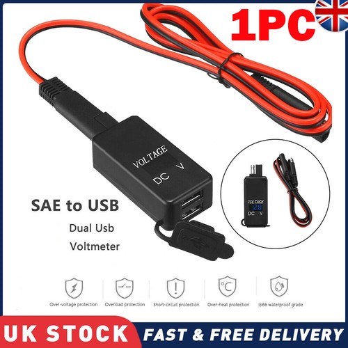 1pc dual waterproof usb port - dual,