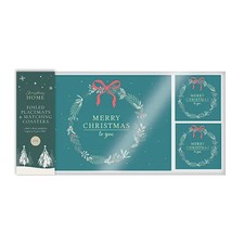 4Pc Foiled Placemats &