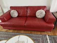 Sofa Leather From DFS Excellent Condition 2x 3 Seaters