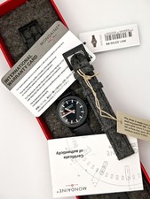 Mondaine Essence Quartz Watch 32mm Black MS1.32120.RB.SET 2 Straps With Box