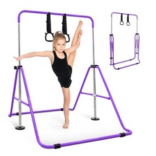 KAYMAN Foldable Gymnastics Horizontal Bar with Hand Protection Wrap