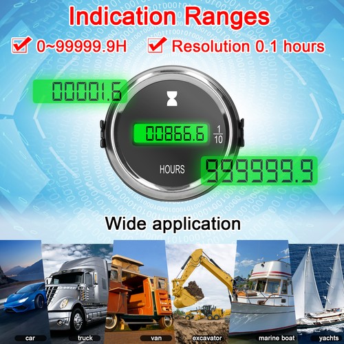 24v digital hour - hour, meter