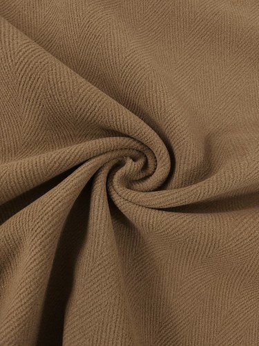 Camel brown herringbone virgin - camel,