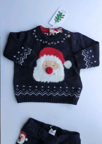 Next baby navy blue - 3d, santa